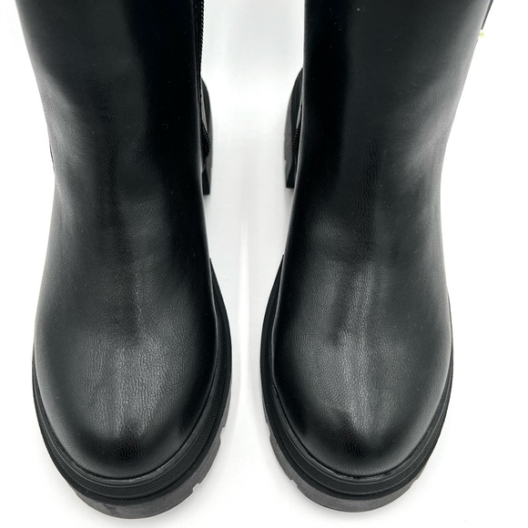 🏙️ Juicy Couture Ankle Boots Round Toe Zipper Diamond Logo - Picture 5 of 12